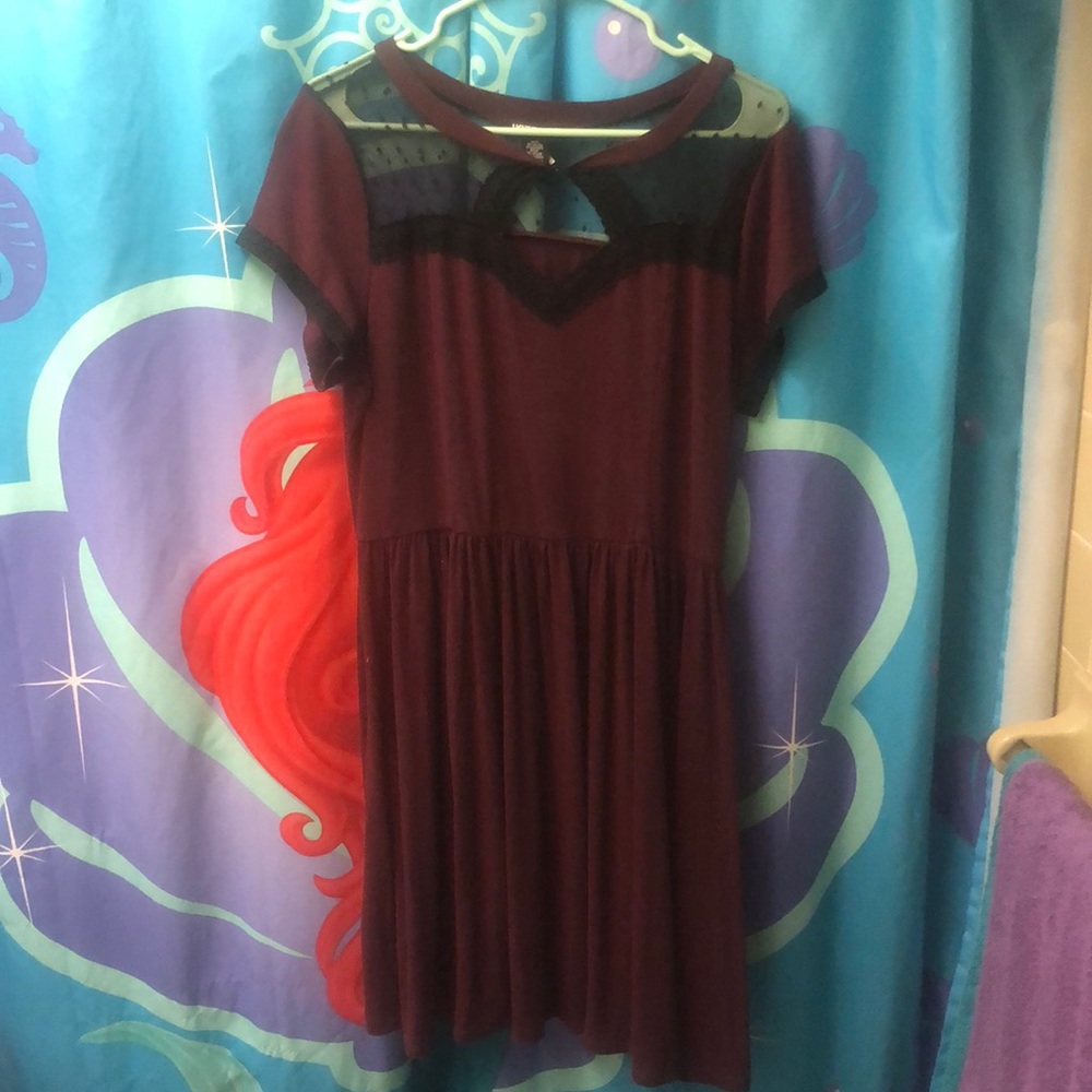 crimson hot topic dress